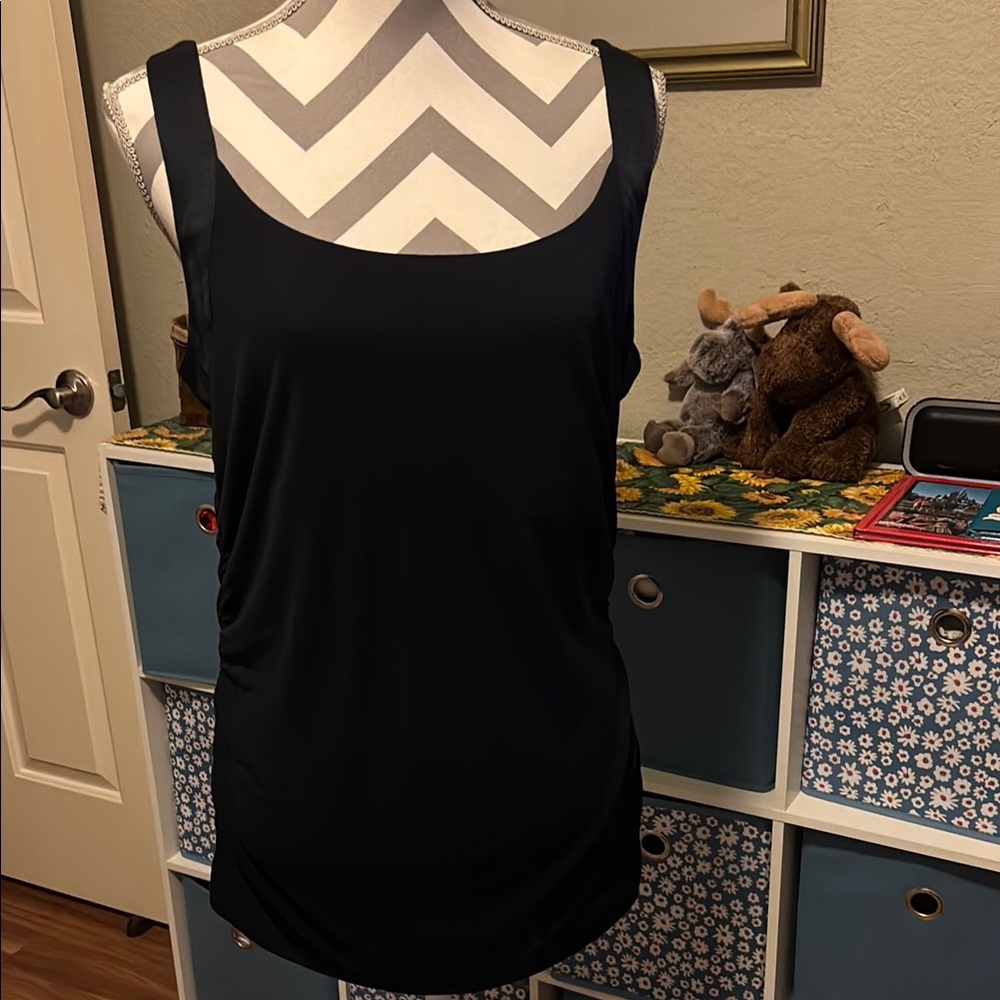 Ellen Tracy Elegant Black Women's Tank Top